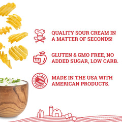 Hoosier Hill Farm powder close-up texture, easy-to-rehydrate for creamy results