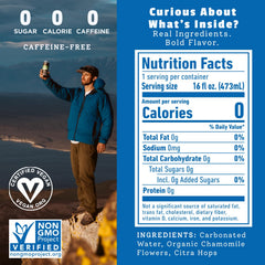 Hoplark side label close-up highlighting ingredients and polyphenols