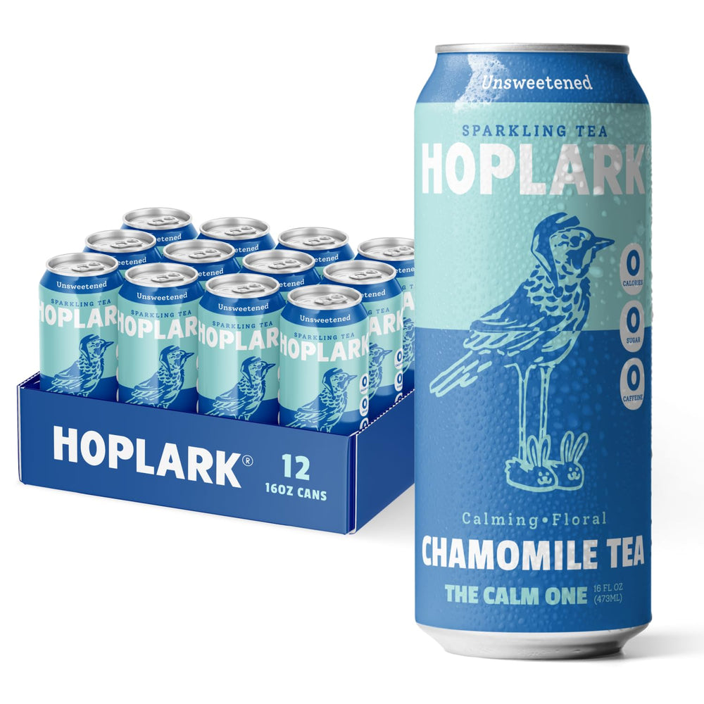 Hoplark front can showing Calm One branding and unsweetened benefit