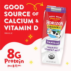 horizon organic pouring chocolate milk into a glass for serving