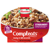 HORMEL COMPLEATS front packaging showing product and serving suggestion benefits