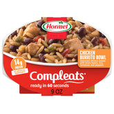 HORMEL COMPLEATS front packaging showing product and ready-in-60-seconds benefit