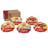 HORMEL COMPLEATS front packaging showing five-tray protein variety pack convenience