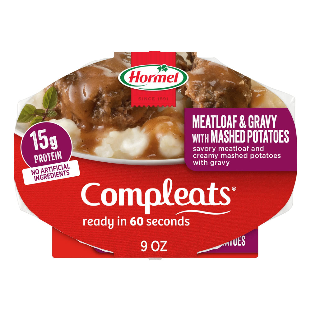 Hormel Compleats front packaging showing product and convenience benefit