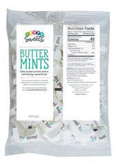 Hospitality Mints unwrapped mint texture showing soft buttery center and mint finish for pleasant flavor