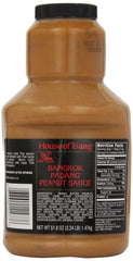 House of Tsang tub front view showing label and convenient resealable lid for kitchen use