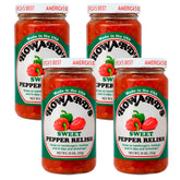 Howard's jar front label showing sweet pepper relish and heritage brand benefit