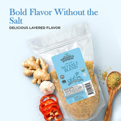 Close-up of HqO seasoning texture highlighting organic herbs and spices