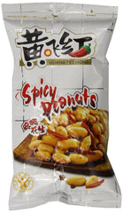 HuangFeiHong front pack showing spicy crispy peanuts and bold packaging for on-the-go snacking