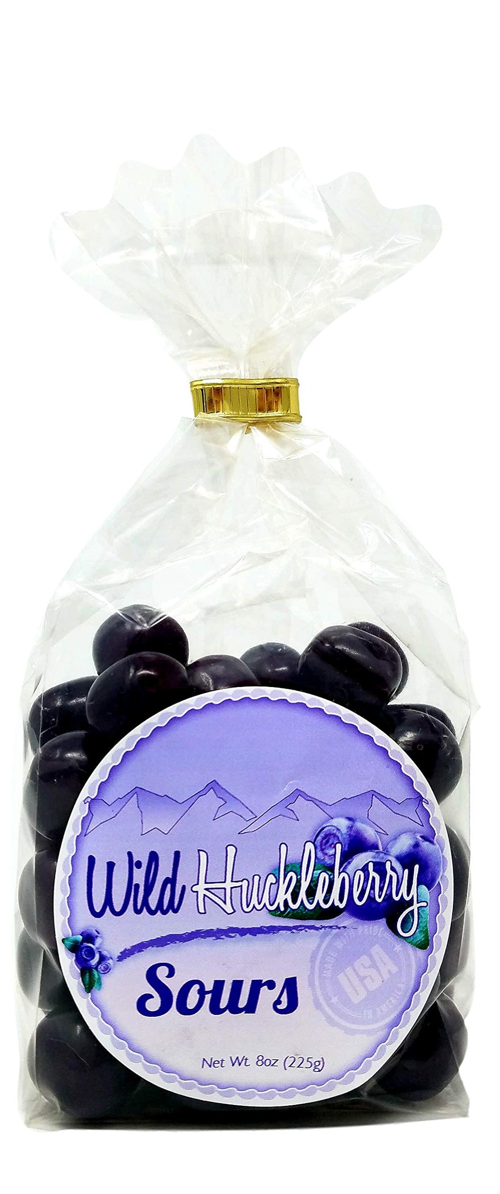 Huckleberry Haven front packaging showing 8 oz bag and gift-ready design