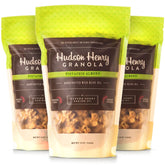 Hudson Henry front packaging showing three 12 oz bags and brand clarity