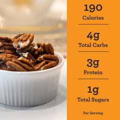 Hudson Pecan Company detailed pecan surface emphasizing buttery flavor
