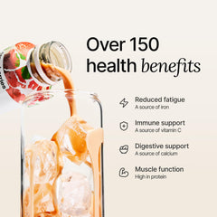 Huel ready-to-drink label details showing vitamin and protein information