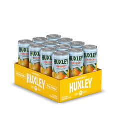 Huxley can outdoors on picnic table showing hydration and active lifestyle