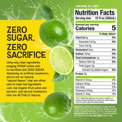 HYODA limeade close-up of lime juice droplets showcasing natural ingredient brightness