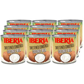 Iberia can front packaging showing label and size, highlights convenience