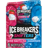 Ice Breakers front packaging showing six cube bottles and brand clarity for easy selection