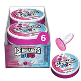 Ice Breakers front packaging showing brand and raspberry tin for quick identification