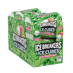 Ice Breakers bottle with lid open for easy one-handed dispensing benefit