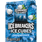Ice Breakers peppermint bottle front packaging showing brand and volume