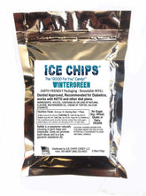 ICE CHIPS wintergreen front pouch showing label and size benefit