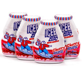 ICEE cherry front packaging showing flavor and zero calories benefit