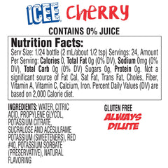 ICEE cherry splash over ice conveying bold flavor and a refreshing feel