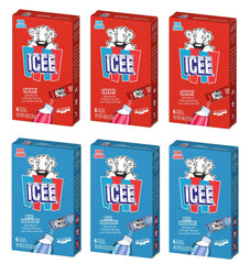 ICEE front packaging showing six boxes and variety pack convenience
