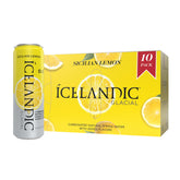 Icelandic Glacial front-facing 330mL can pack of 10 shows branding and convenience