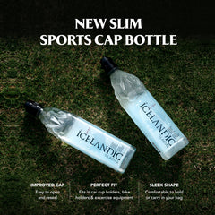 Icelandic Glacial label close-up highlighting source and pH for informed choice