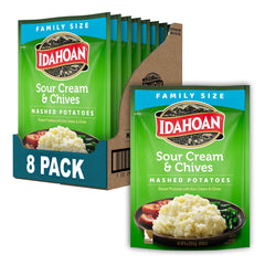 Idahoan front packaging showing product and convenience benefit