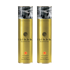 Iliada tin front packaging showing PDO badge and premium design for authenticity