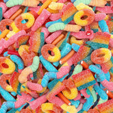 ILIKE! front-of-bag showing 2 lb gummy mix and colorful packaging for quick buying