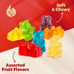 ILIKE! gummy bears used as cake decoration adding color and chewy garnish