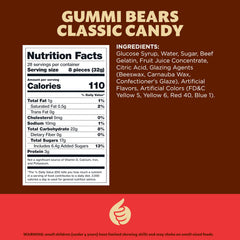 ILIKE! close-up of gummy bear texture highlighting soft chew and fruity appeal