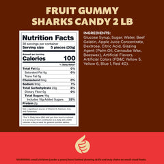 ILIKE! close-up of gummy shark texture highlighting chewy fruit benefit