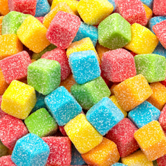 ILIKE! front package of sour gummy blocks shows vibrant bag design and quantity