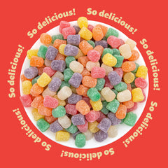 ILIKE! gum drops used to decorate cupcakes adding bright edible accents