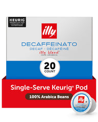 illy front packaging showing Classico decaf and clear branding benefit consistency