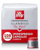illy Classico front packaging showing flavor and count, ensures fresh supply
