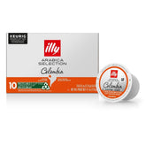 illy front packaging showing Colombia K-Cup pods and convenience