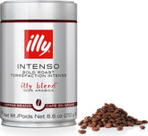 illy front packaging showing 8.8 oz bag and bold branding for freshness