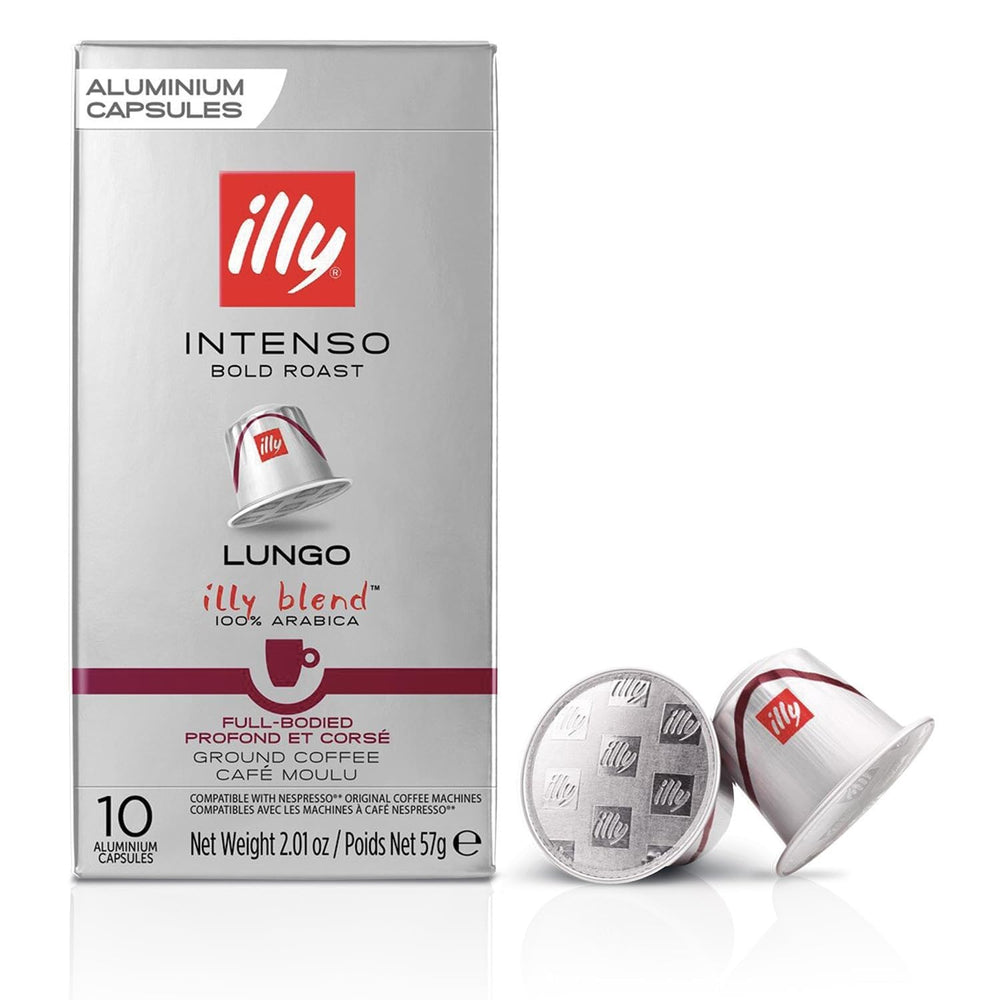 illy front packaging showing 10 capsules and product branding for easy recognition