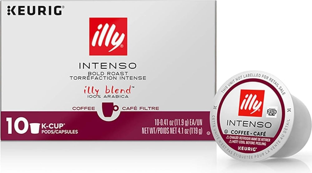 illy front packaging showing premium K-Cup pods and brand quality