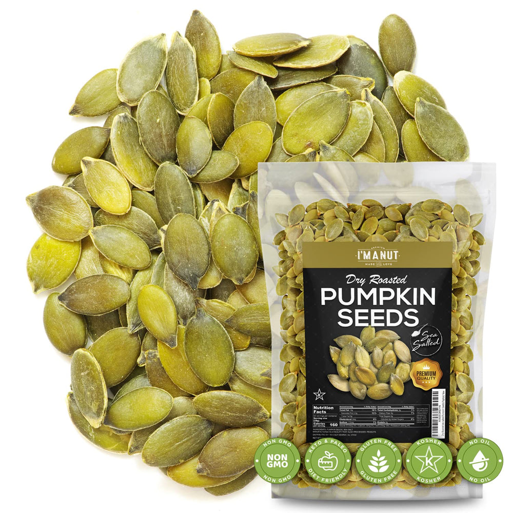 I'm A Nut front packaging showing 16 oz bag and sea salt benefit