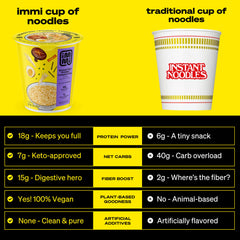 immi open cup with noodles and toppings visible for a quick meal