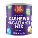 Imperial Nuts tin front view showing brand and premium packaging benefit