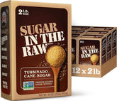 IN THE RAW front box packaging showing brand and 2 lb label for bulk storage benefit