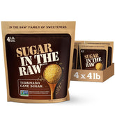 IN THE RAW front of 4 lb bag showing brand and product benefits
