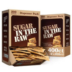 IN THE RAW front box view showing 200-count packet convenience and storage benefit